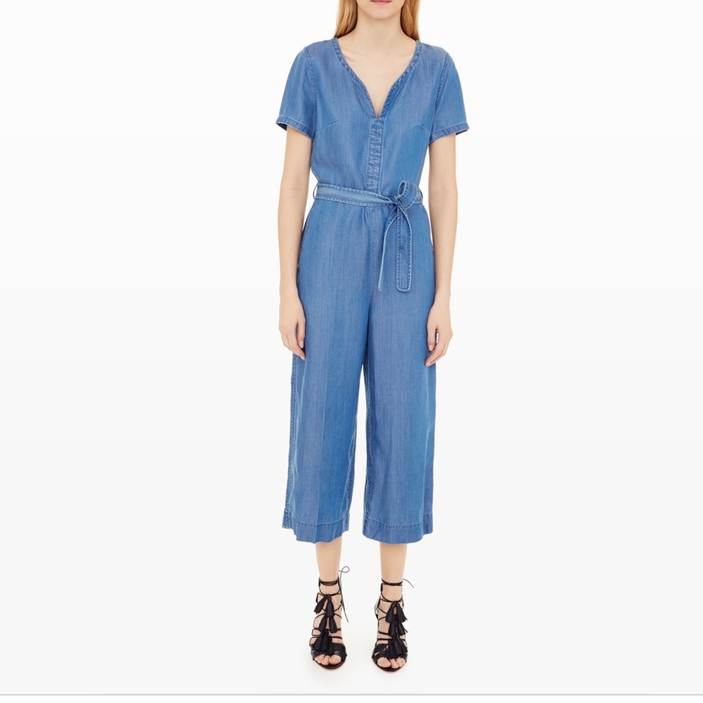 Club Monaco denim jump suit
